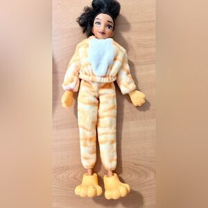 Disney princess Elena singing doll with Barbie cutie reveal kitty cat outfit toy